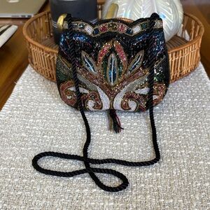 Multicolor Beaded Evening Bag